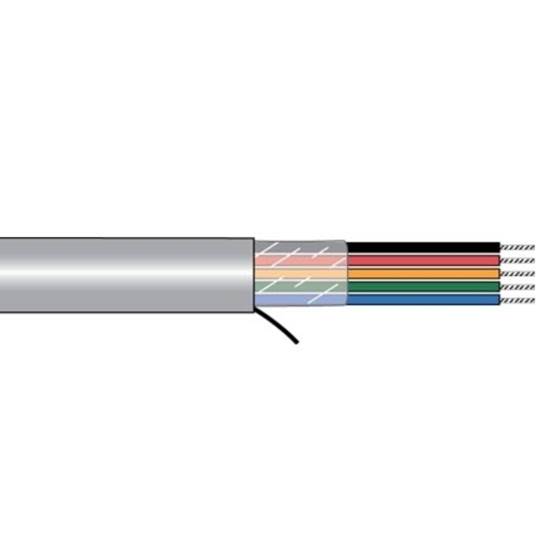 Alpha Wire 18-2C STR TNC PVC PVC JKT, CM 300V 75C AWM 80C, SLATE, 1000FT 5062C SL001